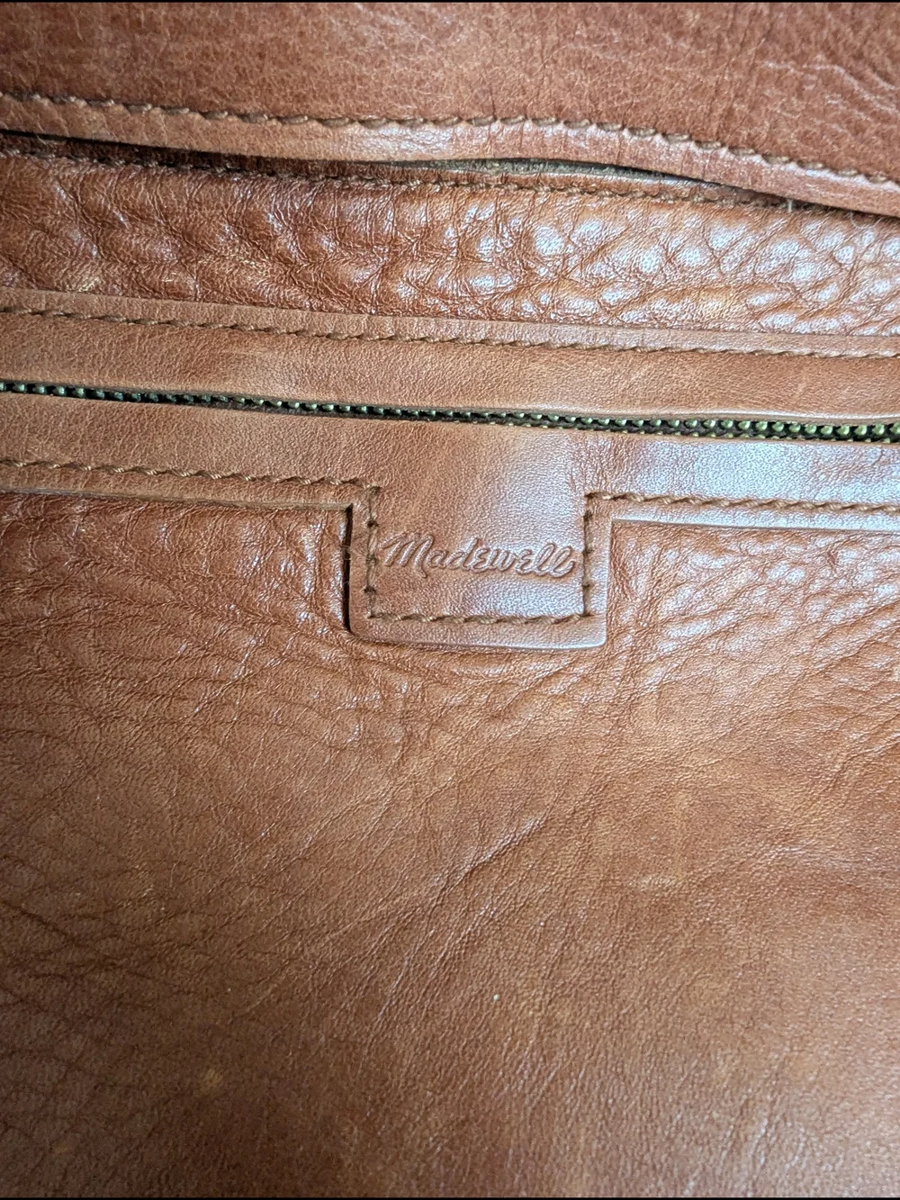 Madewell Brown Leather Tote Bag